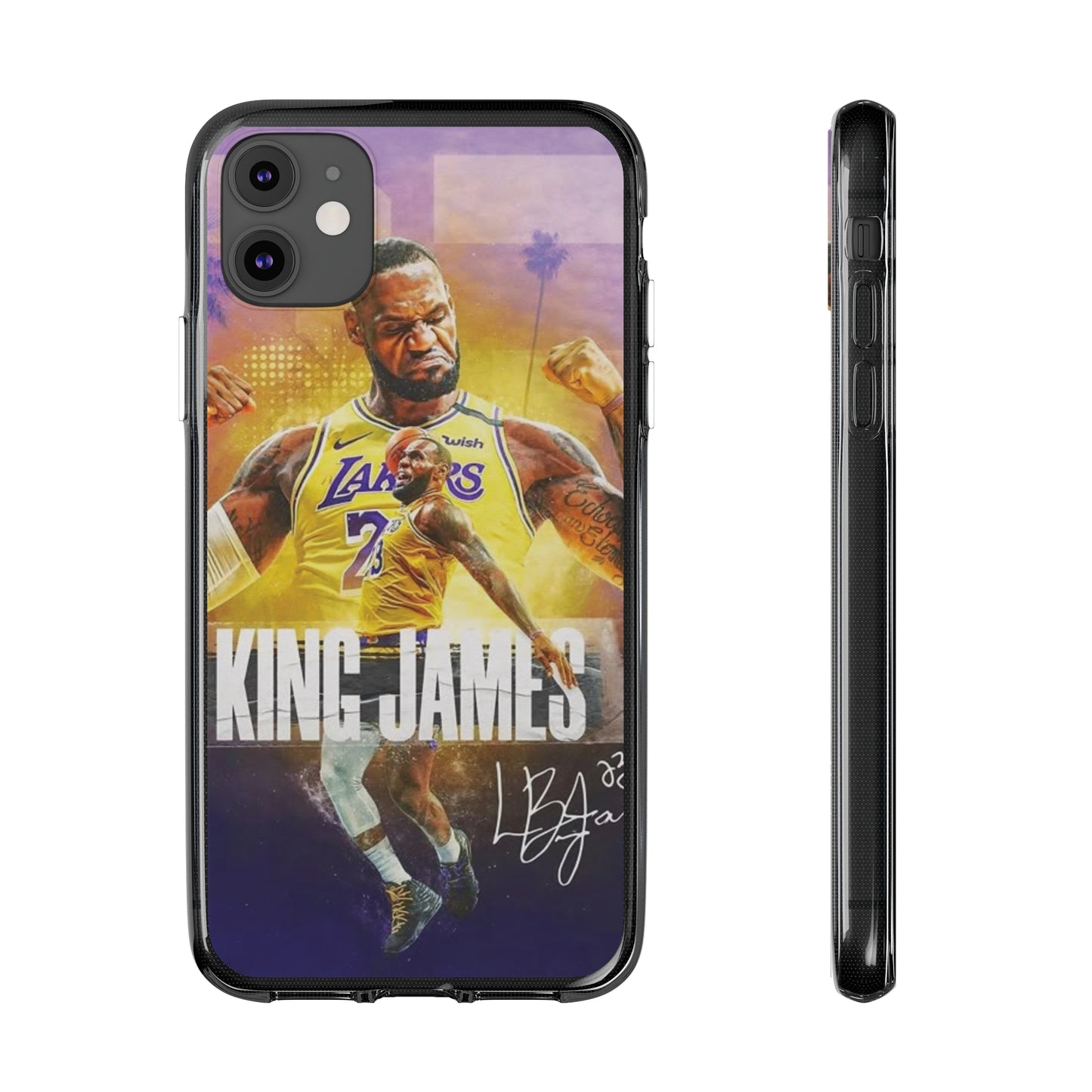 LeBron James Soft Phone Case - Sports Fan Essential for Lakers Lovers