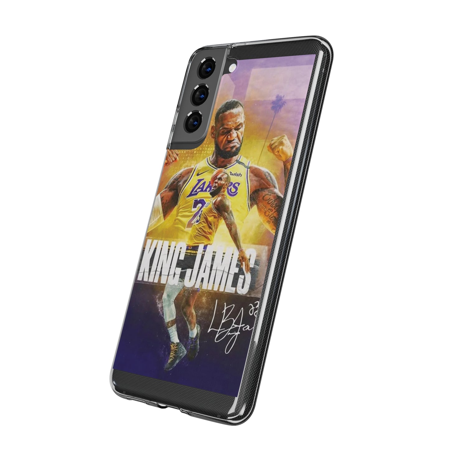 LeBron James Soft Phone Case - Sports Fan Essential for Lakers Lovers