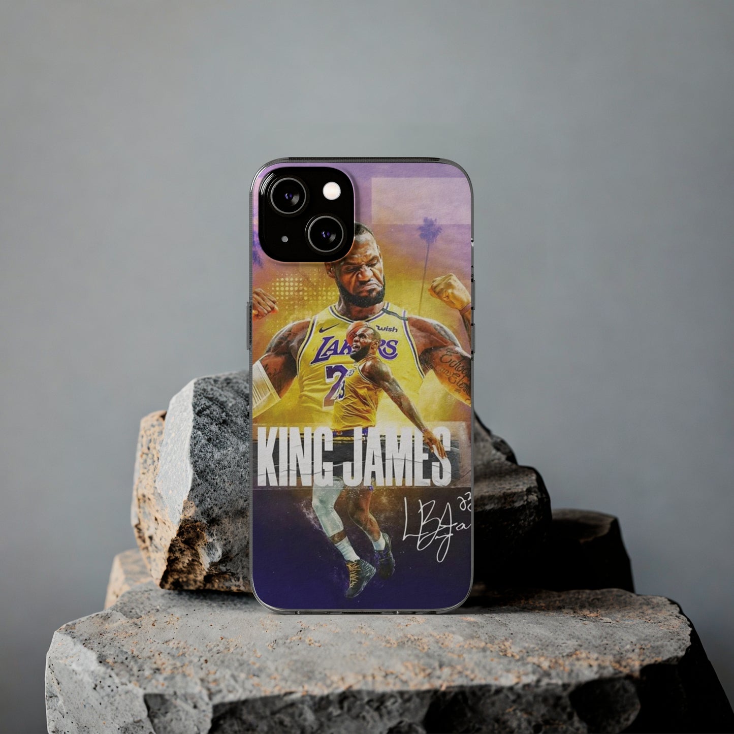 LeBron James Soft Phone Case - Sports Fan Essential for Lakers Lovers