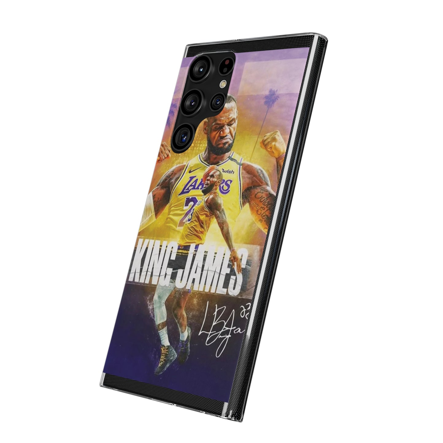 LeBron James Soft Phone Case - Sports Fan Essential for Lakers Lovers
