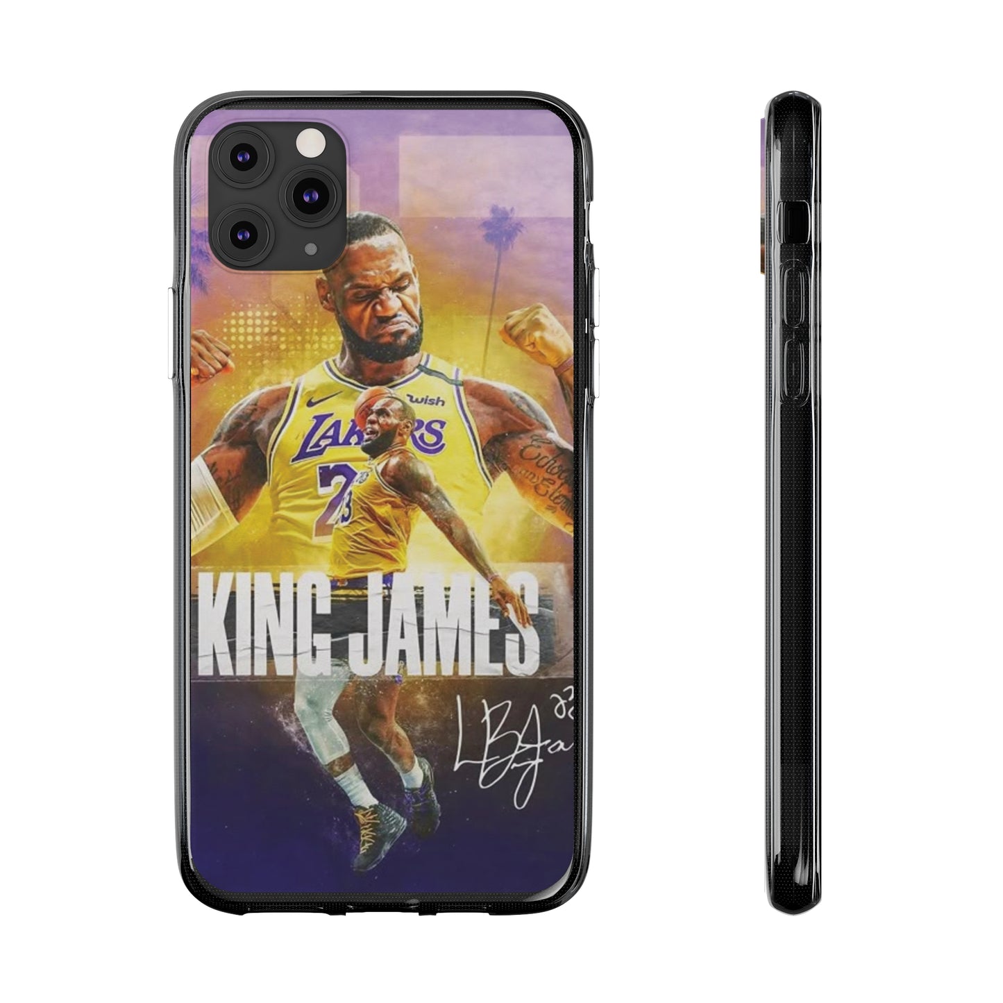 LeBron James Soft Phone Case - Sports Fan Essential for Lakers Lovers