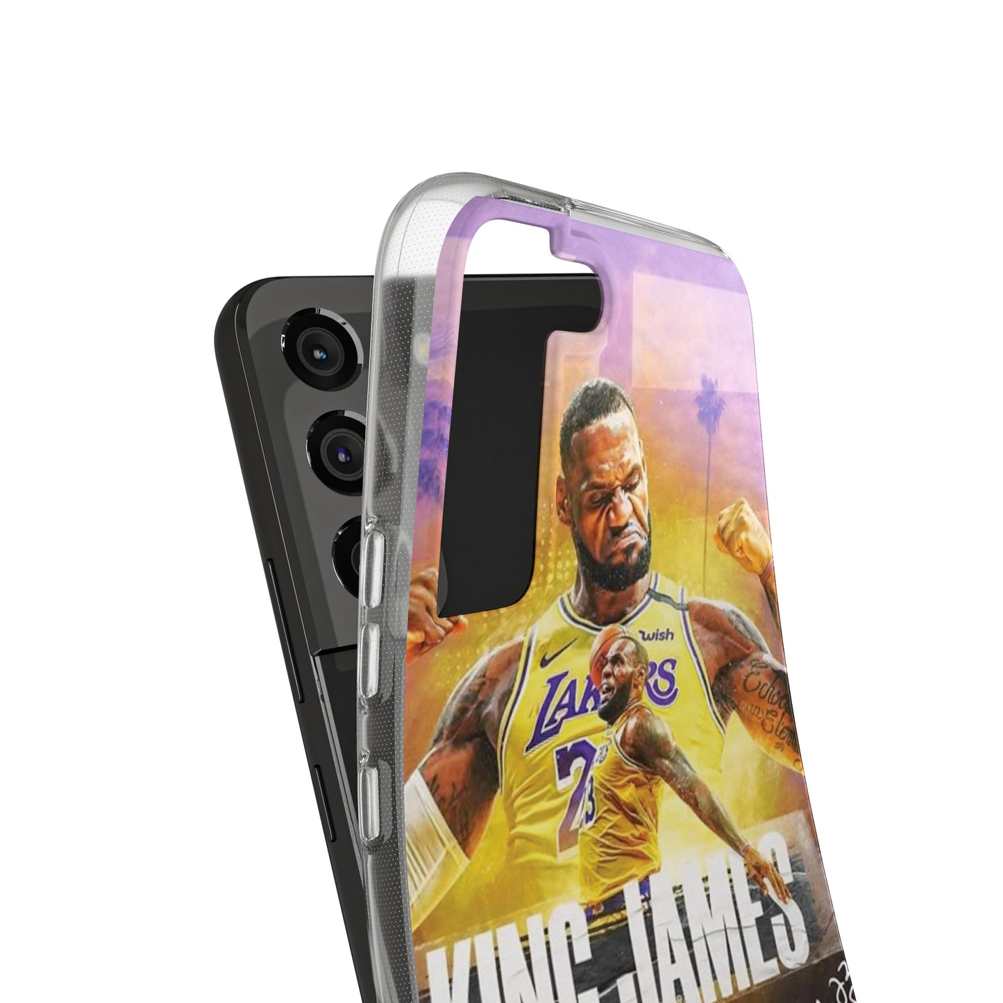 LeBron James Soft Phone Case - Sports Fan Essential for Lakers Lovers