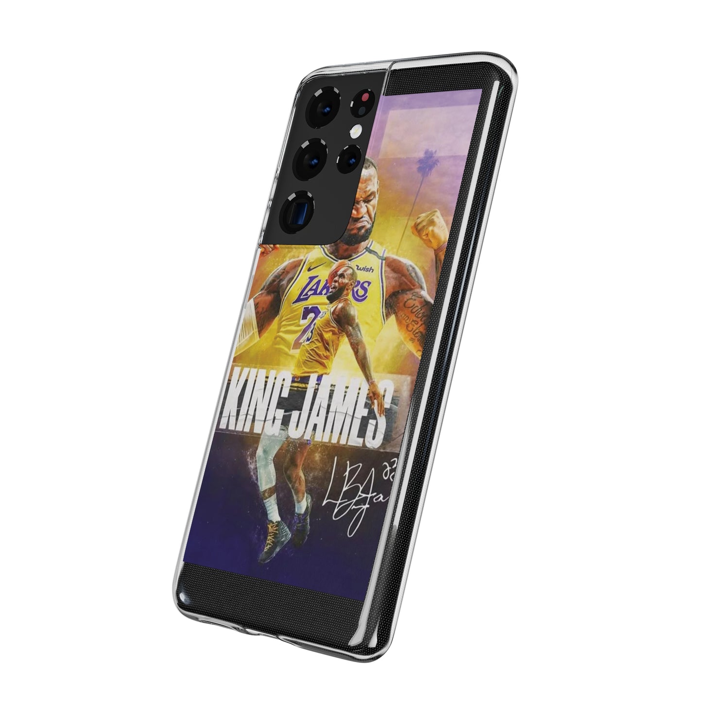 LeBron James Soft Phone Case - Sports Fan Essential for Lakers Lovers