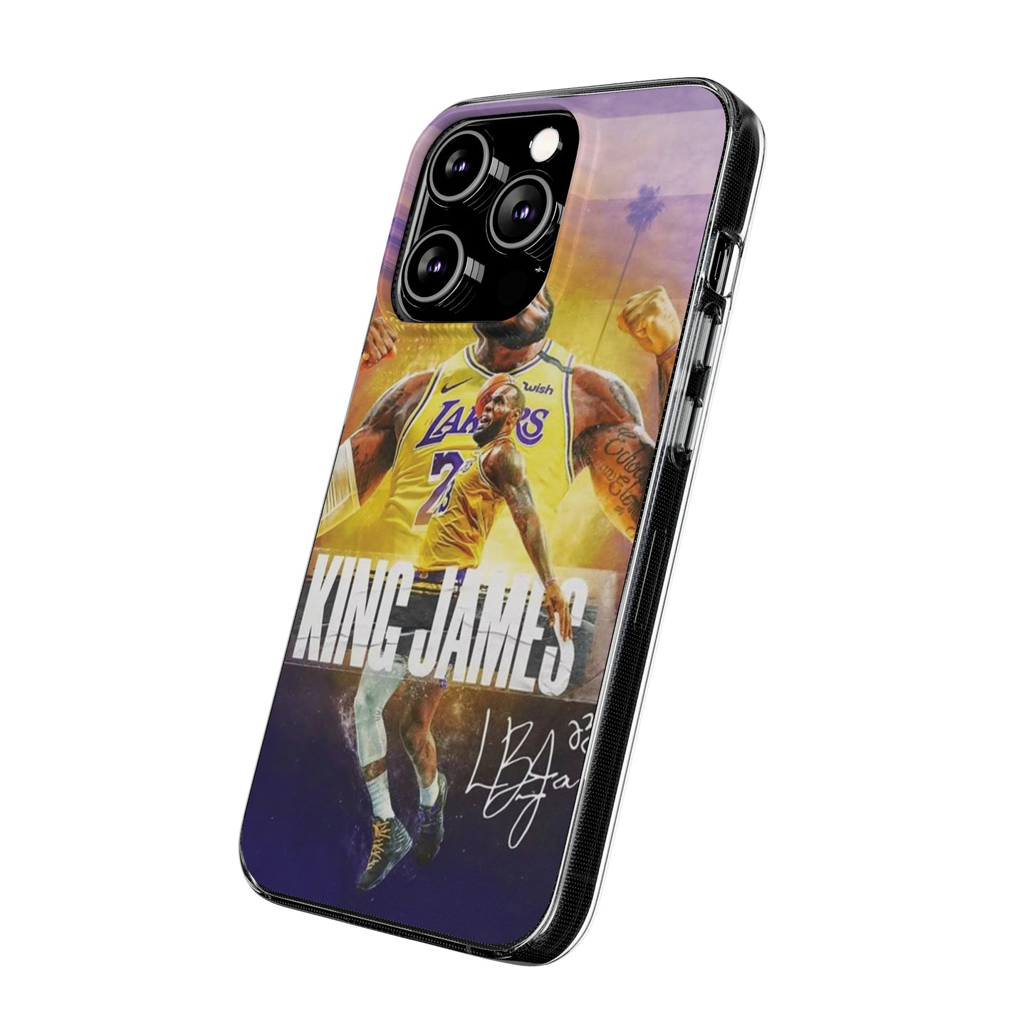 LeBron James Soft Phone Case - Sports Fan Essential for Lakers Lovers