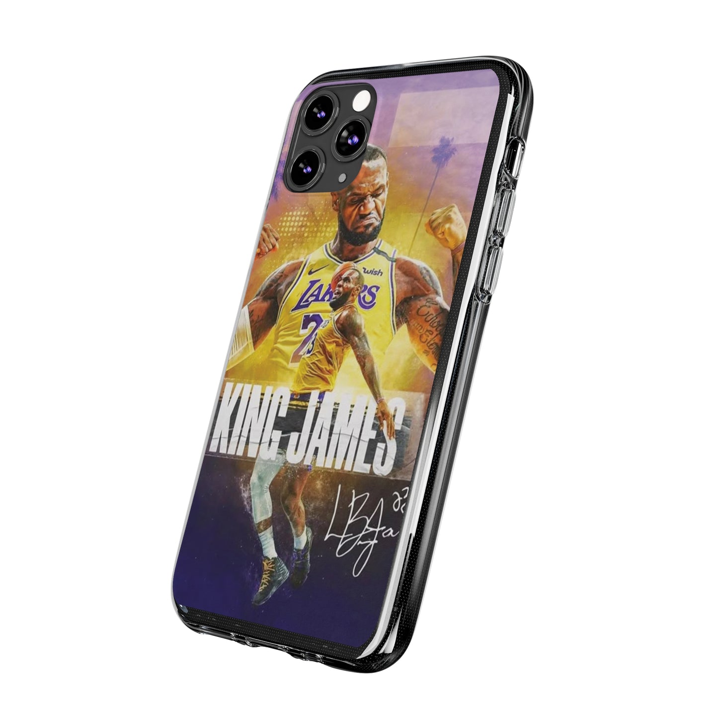 LeBron James Soft Phone Case - Sports Fan Essential for Lakers Lovers