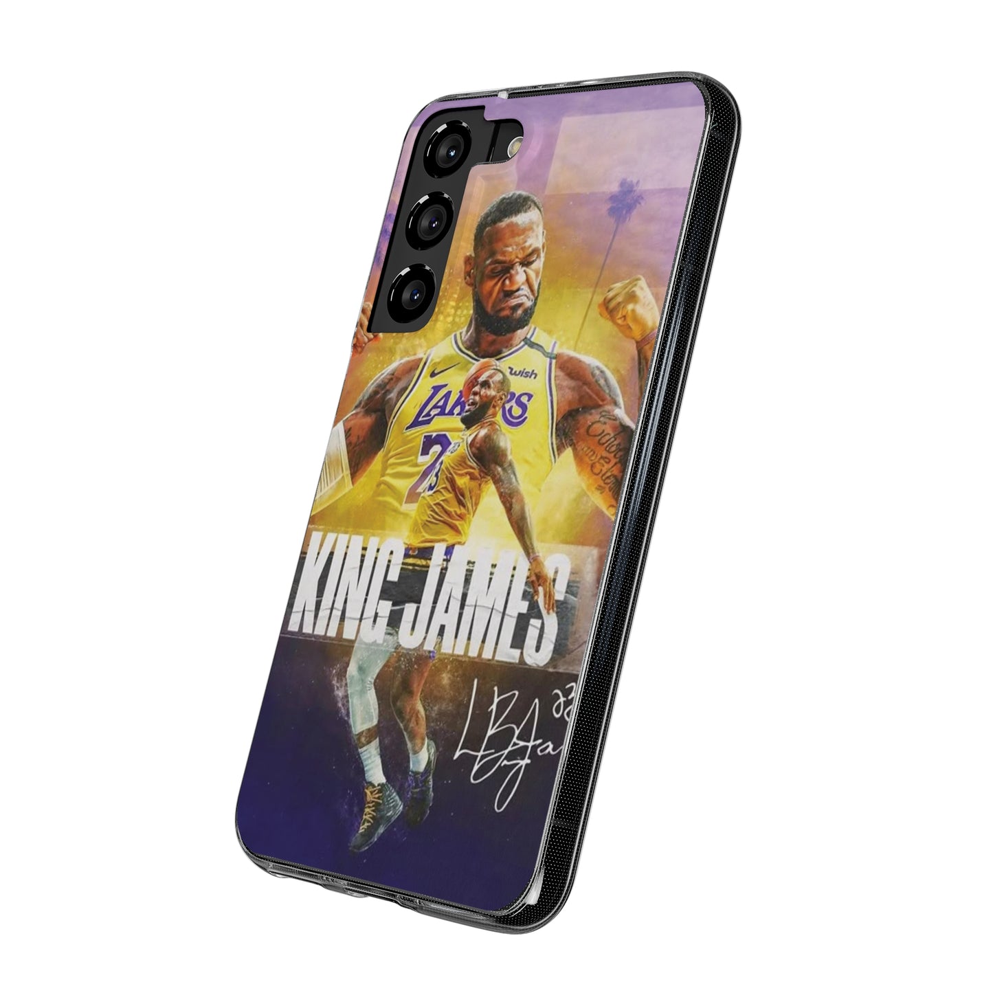 LeBron James Soft Phone Case - Sports Fan Essential for Lakers Lovers