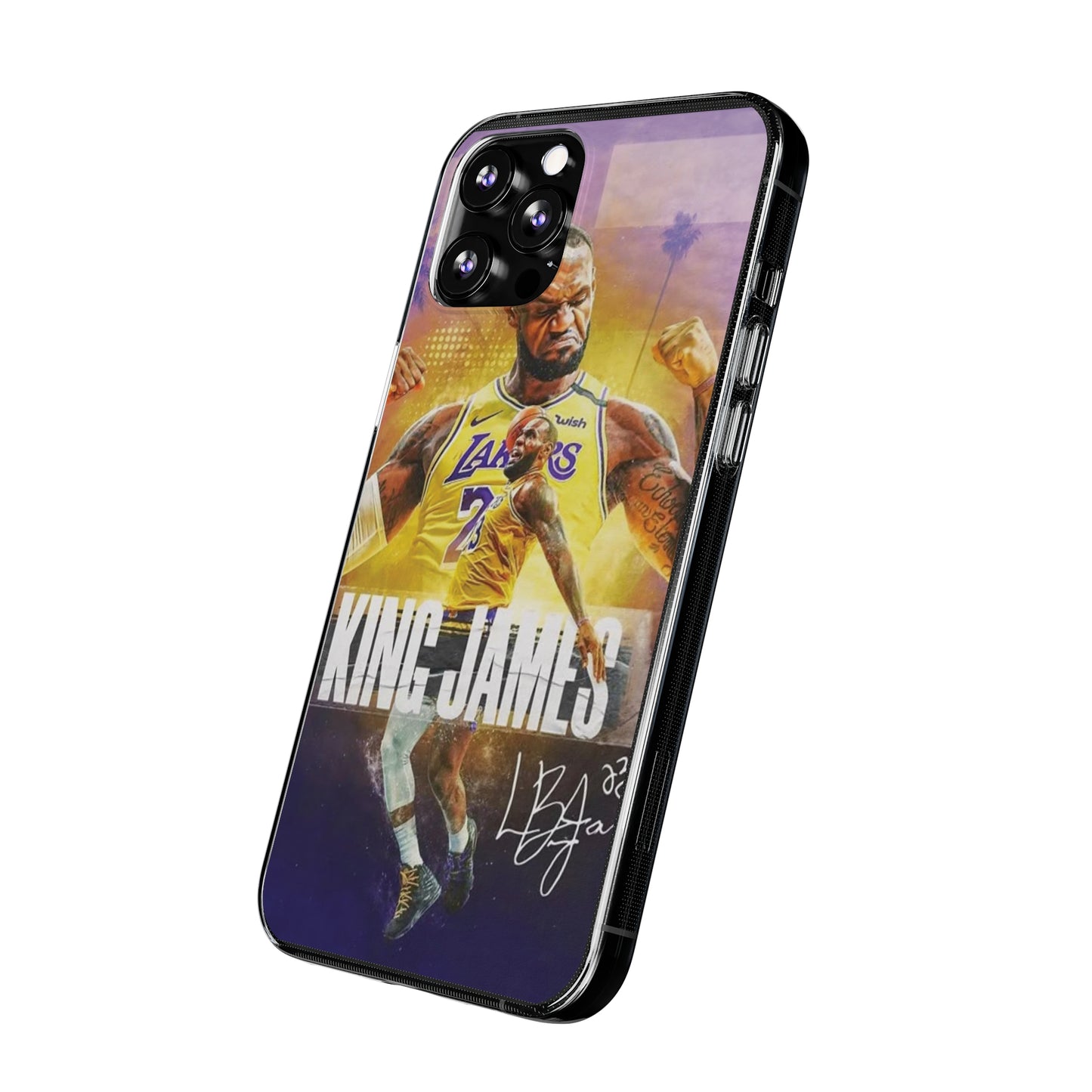 LeBron James Soft Phone Case - Sports Fan Essential for Lakers Lovers