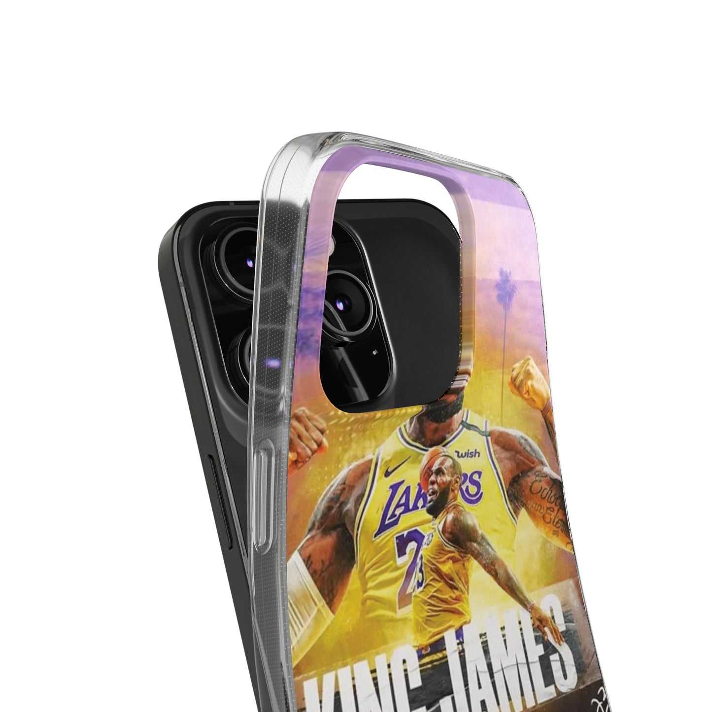 LeBron James Soft Phone Case - Sports Fan Essential for Lakers Lovers
