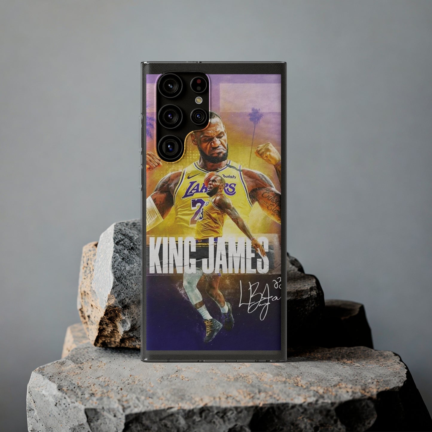 LeBron James Soft Phone Case - Sports Fan Essential for Lakers Lovers