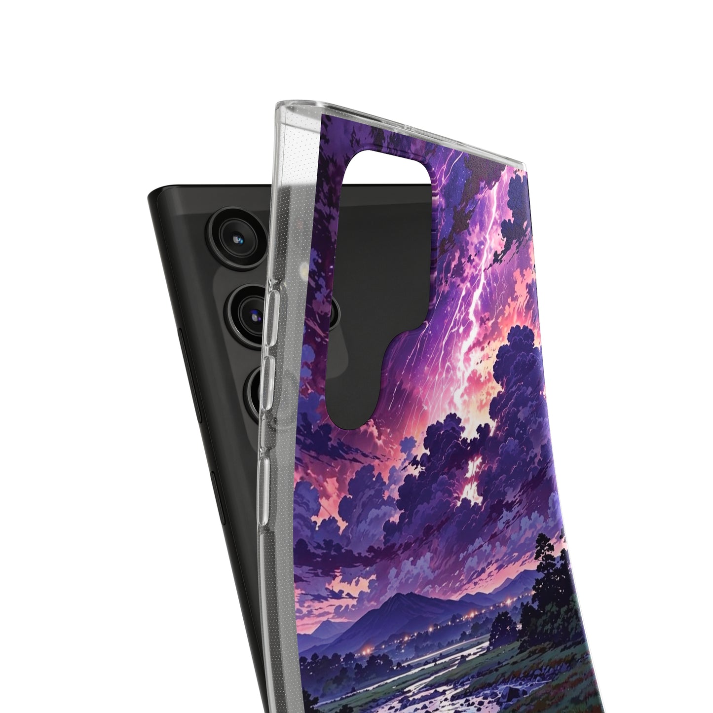 Scenic Nature Soft Phone Case - Stunning Landscape Design for Wilderness Lovers