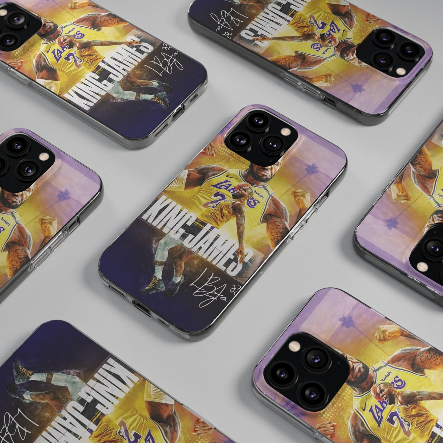 LeBron James Soft Phone Case - Sports Fan Essential for Lakers Lovers