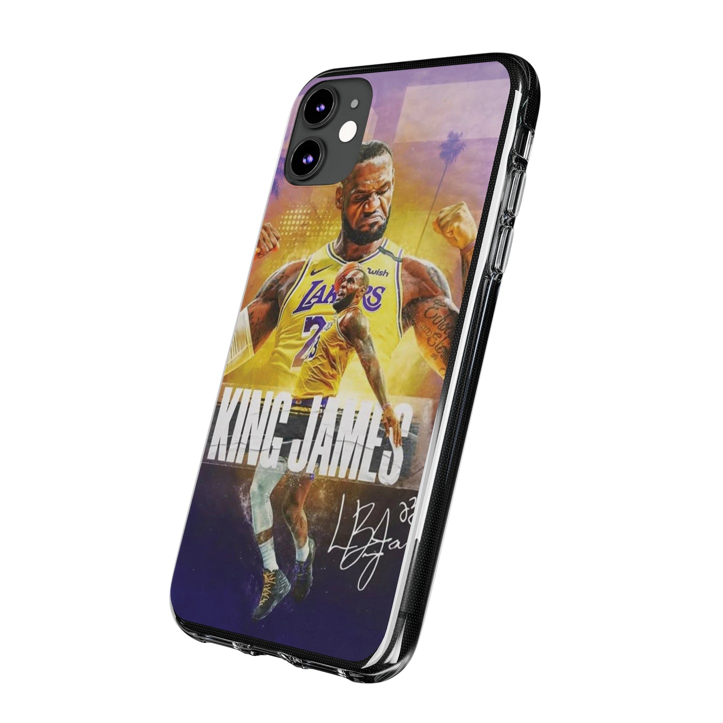 LeBron James Soft Phone Case - Sports Fan Essential for Lakers Lovers