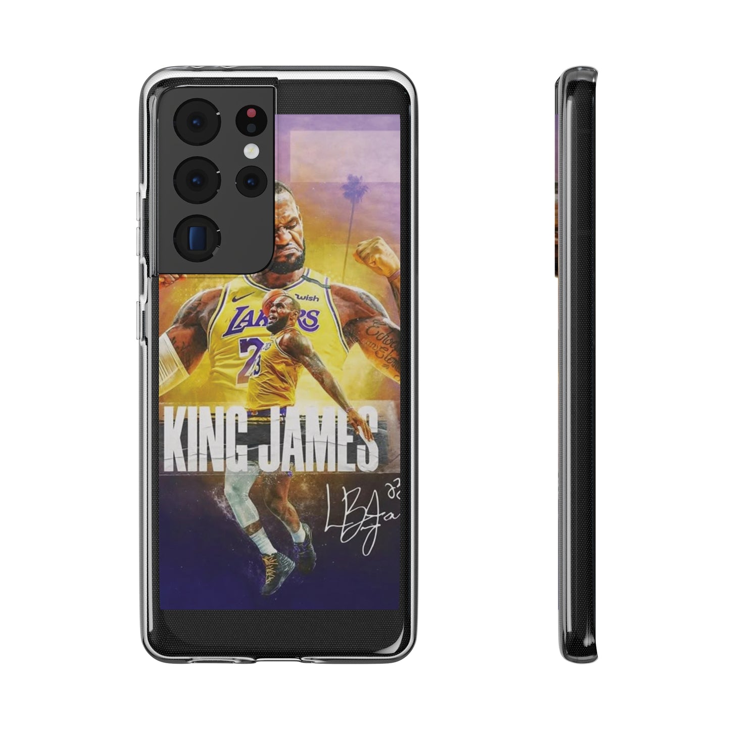 LeBron James Soft Phone Case - Sports Fan Essential for Lakers Lovers