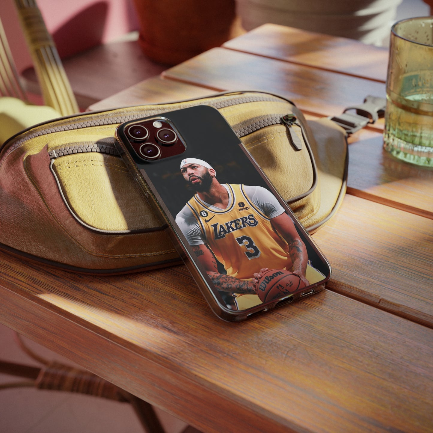 Anthony Davis Lakers Soft Phone Case - Perfect Gift for Basketball Fans