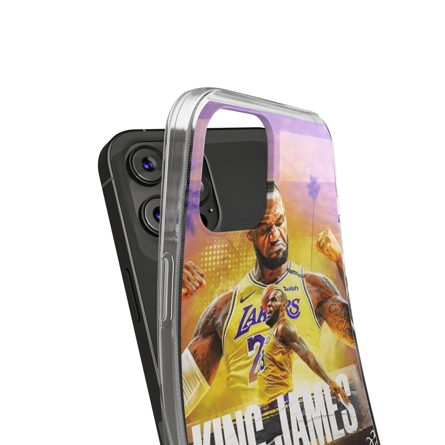 LeBron James Soft Phone Case - Sports Fan Essential for Lakers Lovers