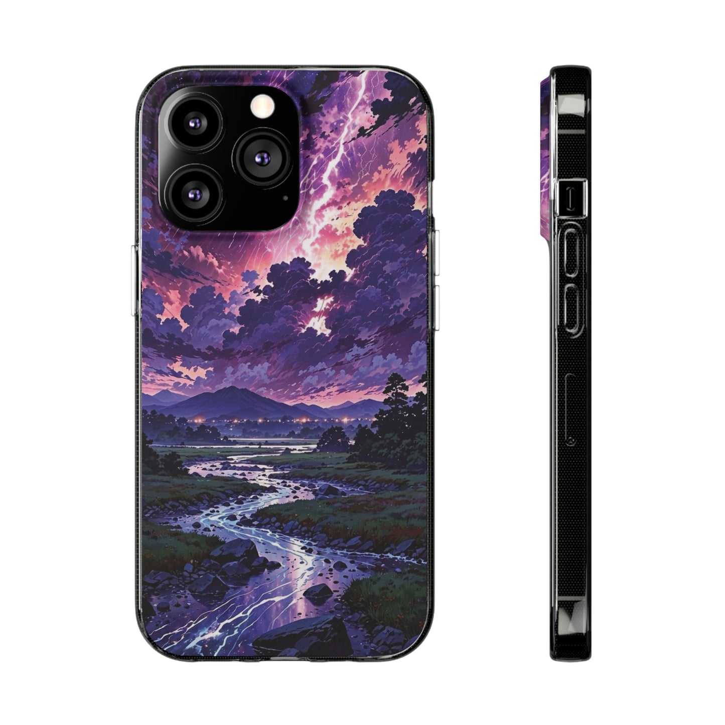 Scenic Nature Soft Phone Case - Stunning Landscape Design for Wilderness Lovers