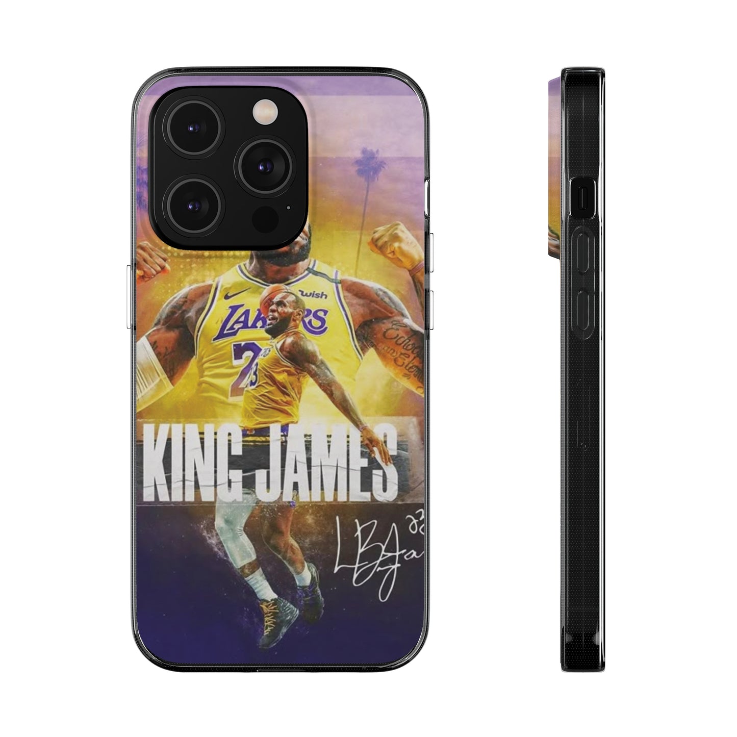 LeBron James Soft Phone Case - Sports Fan Essential for Lakers Lovers