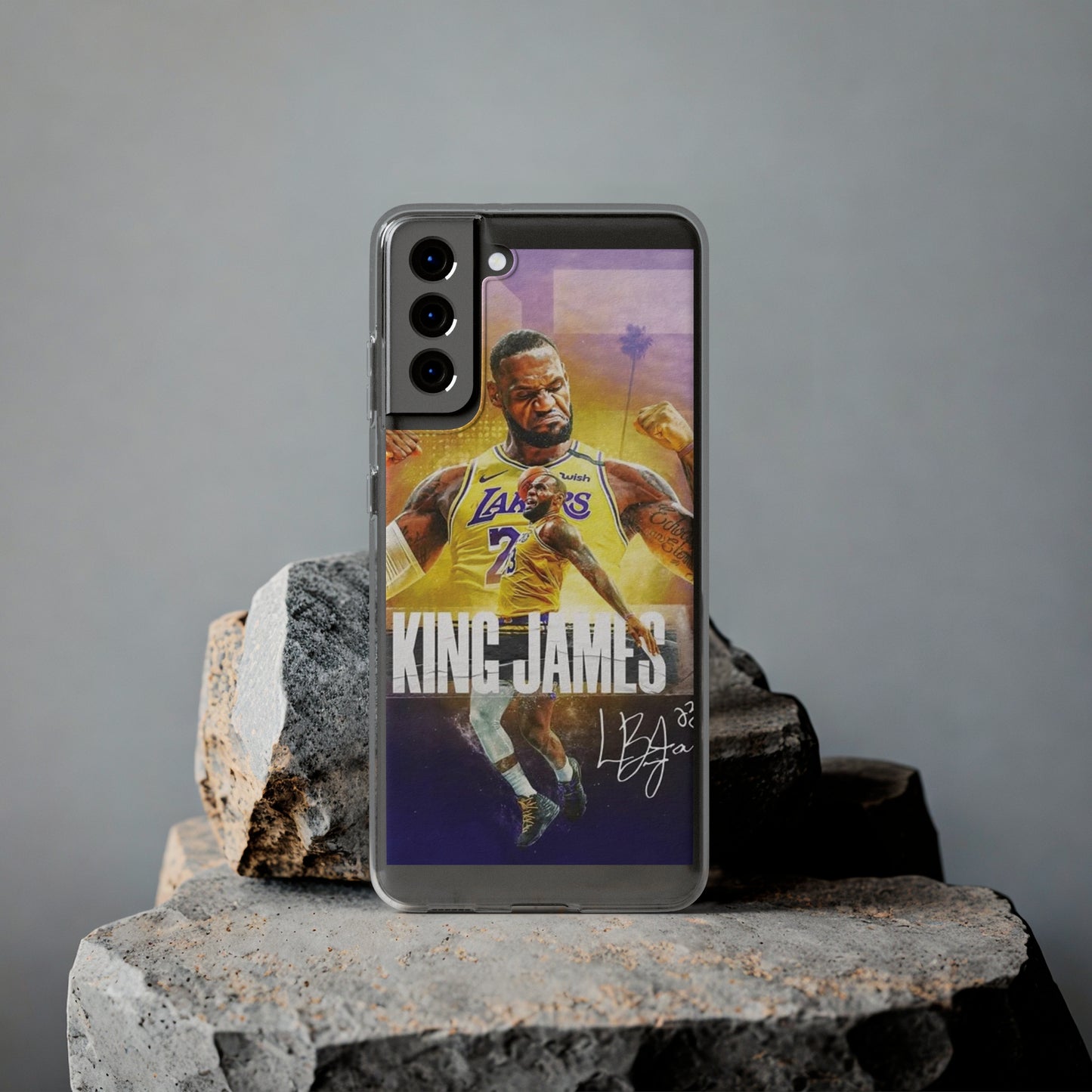 LeBron James Soft Phone Case - Sports Fan Essential for Lakers Lovers