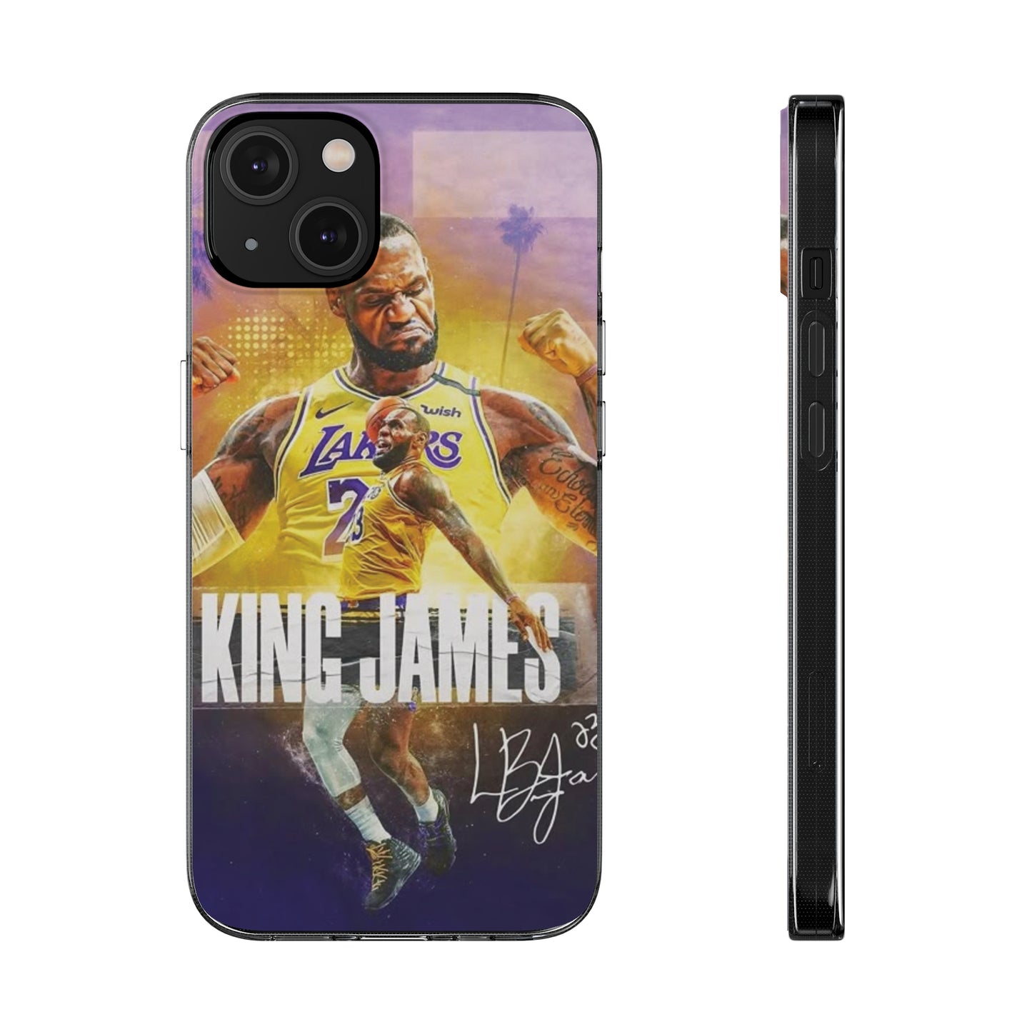 LeBron James Soft Phone Case - Sports Fan Essential for Lakers Lovers