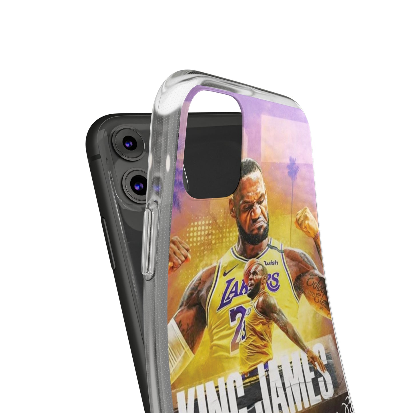 LeBron James Soft Phone Case - Sports Fan Essential for Lakers Lovers