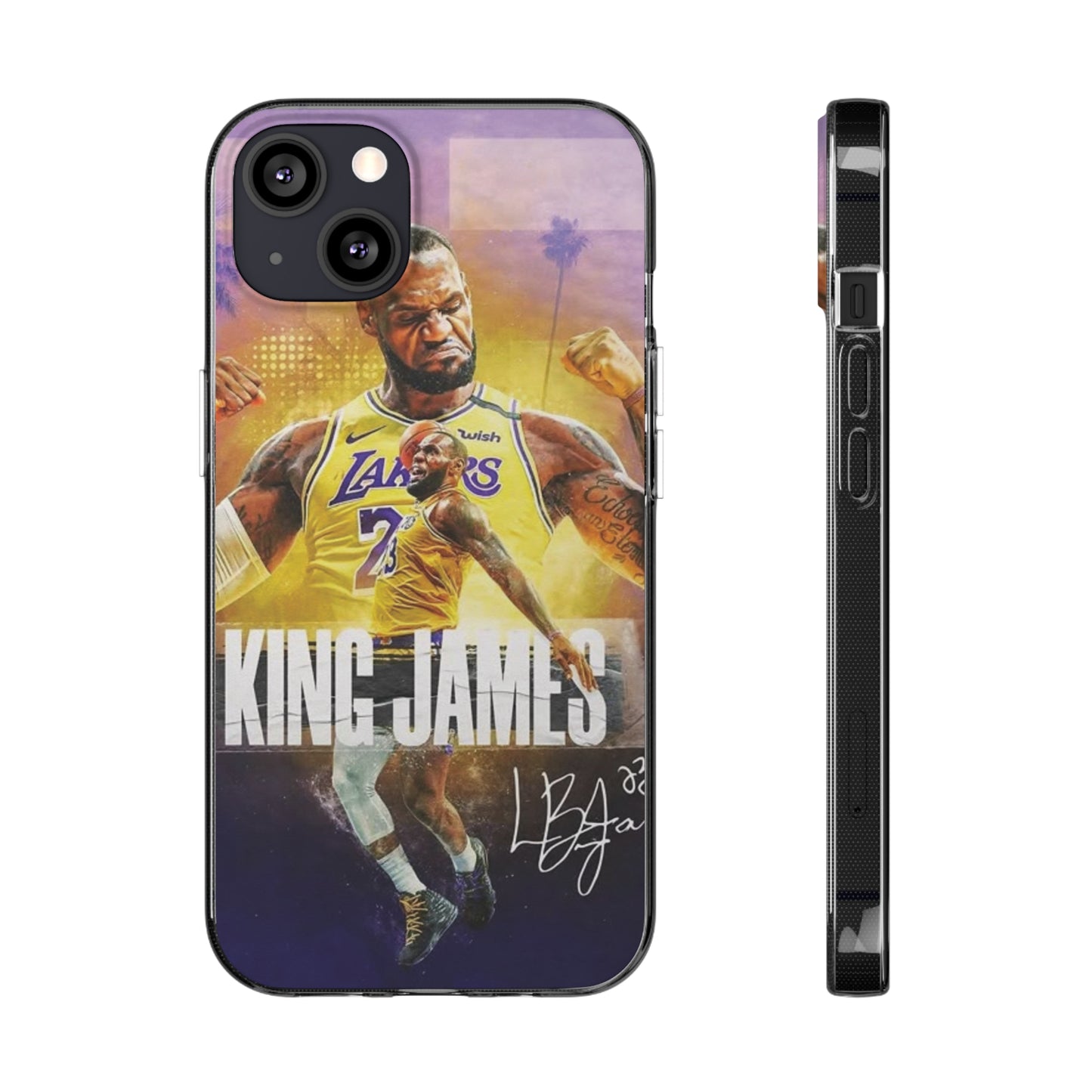 LeBron James Soft Phone Case - Sports Fan Essential for Lakers Lovers