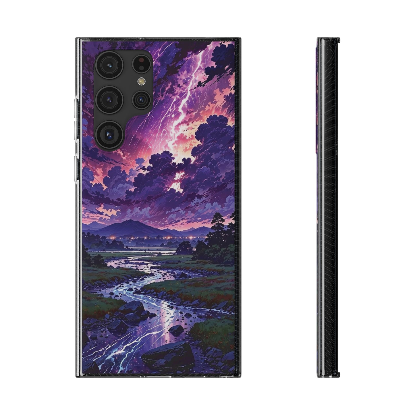 Scenic Nature Soft Phone Case - Stunning Landscape Design for Wilderness Lovers