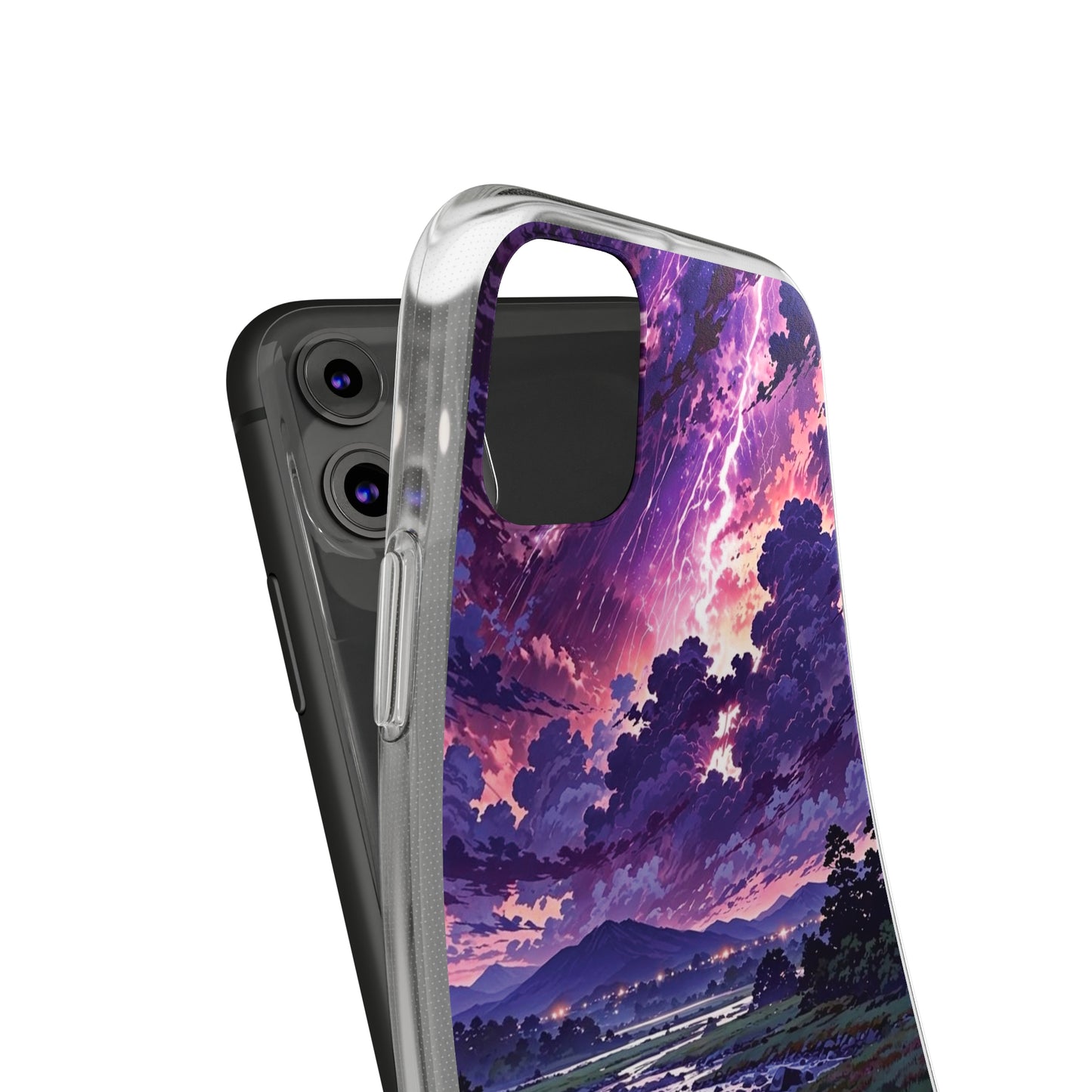 Scenic Nature Soft Phone Case - Stunning Landscape Design for Wilderness Lovers
